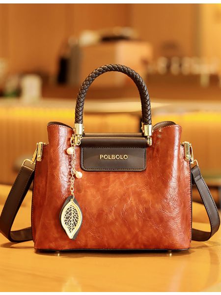 金葉子吊墜手提包